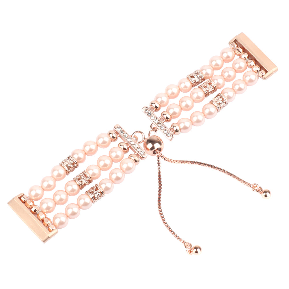 20mm Watch Band for Fitbit Versa 3 Adjustable Stretch Jewelry Wristband Handmade Pearl Watch Strap for Women Girl 20mm Watch Band for Fitbit Versa 3 Adjustable Stretch Jewelry Wristband Handmade Pearl Watch Strap for Women Girl